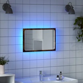 Espejo de baño LED madera ingeniería roble Sonoma 60x8,5x38 cm de , Tocadores de baño - Ref: Foro24-834927, Precio: 41,73 €, ...