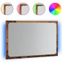 Espejo de baño con luz LED roble artisan 60x8,5x38 cm de , Tocadores de baño - Ref: Foro24-856266, Precio: 45,53 €, Descuento: %