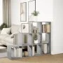 Librería divisora 3 niveles madera gris 137,5x29x103,5 cm de , Librerías y estanterías - Ref: Foro24-857979, Precio: 85,85 €,...
