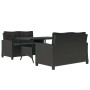 Set comedor de jardín 3 pzas con cojines ratán sintético negro de , Conjuntos de jardín - Ref: Foro24-3095249, Precio: 766,78...