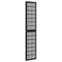 Biombo separador de 3 paneles madera maciza Paulownia negro de , Divisores de ambientes - Ref: Foro24-358767, Precio: 92,03 €...
