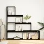 Librería divisora 4 niveles madera negra 143,5x29x143,5 cm de , Librerías y estanterías - Ref: Foro24-857995, Precio: 85,34 €...