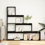 Librería divisora 4 niveles madera negra 143,5x29x143,5 cm de , Librerías y estanterías - Ref: Foro24-857995, Precio: 92,69 €...