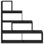 Librería divisora 4 niveles madera negra 143,5x29x143,5 cm de , Librerías y estanterías - Ref: Foro24-857995, Precio: 85,34 €...