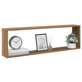 Estantes cubo de pared 4 uds madera roble artisan 100x15x30 cm de , Estantes y estanterías - Ref: Foro24-856585, Precio: 70,6...