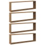 Estantes cubo de pared 4 uds madera roble artisan 100x15x30 cm de , Estantes y estanterías - Ref: Foro24-856585, Precio: 70,6...