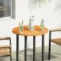 Solid acacia wood round table top Ø70x2 cm by , Table tops - Ref: Foro24-4004249, Price: 54,16 €, Discount: %