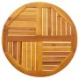 Solid acacia wood round table top Ø70x2 cm by , Table tops - Ref: Foro24-4004249, Price: 54,16 €, Discount: %