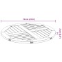 Tablero de mesa redondo madera maciza de acacia Ø70x2 cm de , Tableros para mesas - Ref: Foro24-4004249, Precio: 55,33 €, Des...