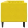 Sofá Chesterfield 3 plazas con cojines terciopelo amarillo by , Sofas - Ref: Foro24-372699, Price: 325,67 €, Discount: %