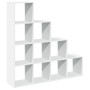 Librería divisora 4 niveles madera blanca 131,5x29x131,5 cm de , Librerías y estanterías - Ref: Foro24-857967, Precio: 90,79 ...