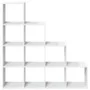 Librería divisora 4 niveles madera blanca 131,5x29x131,5 cm de , Librerías y estanterías - Ref: Foro24-857967, Precio: 89,44 ...
