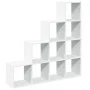 Librería divisora 4 niveles madera blanca 131,5x29x131,5 cm de , Librerías y estanterías - Ref: Foro24-857967, Precio: 89,44 ...