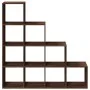 Librería divisora 4 niveles marrón roble 131,5x29x131,5 cm de , Librerías y estanterías - Ref: Foro24-857973, Precio: 98,23 €...