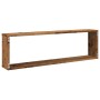 Estantes cubo de pared 2 uds madera envejecida 100x15x30 cm de , Estantes y estanterías - Ref: Foro24-856582, Precio: 35,63 €...