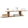 Estante de pared de TV madera roble artesanal 125x18x23 cm de , Estantes y estanterías - Ref: Foro24-856575, Precio: 37,72 €,...