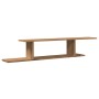 Estante de pared de TV madera roble artesanal 125x18x23 cm de , Estantes y estanterías - Ref: Foro24-856575, Precio: 37,72 €,...