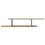 Estante de pared de TV madera roble artesanal 125x18x23 cm de , Estantes y estanterías - Ref: Foro24-856575, Precio: 37,72 €,...