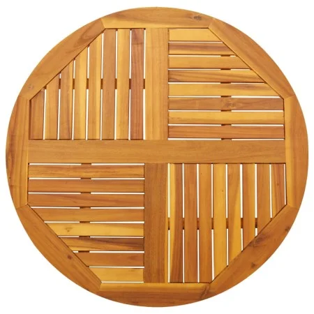 Solid acacia wood round table top Ø90x2.2 cm by , Table tops - Ref: Foro24-4004251, Price: 97,50 €, Discount: %