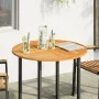 Solid acacia wood round table top Ø90x2.2 cm by , Table tops - Ref: Foro24-4004251, Price: 97,50 €, Discount: %