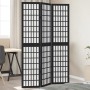 Biombo separador de 3 paneles madera maciza Paulownia negro de , Divisores de ambientes - Ref: Foro24-358766, Precio: 90,81 €...
