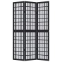 Biombo separador de 3 paneles madera maciza Paulownia negro de , Divisores de ambientes - Ref: Foro24-358766, Precio: 90,81 €...