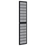 Biombo separador de 3 paneles madera maciza Paulownia negro de , Divisores de ambientes - Ref: Foro24-358766, Precio: 90,81 €...