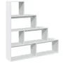 Librería divisora 4 niveles madera blanca 143,5x29x143,5 cm de , Librerías y estanterías - Ref: Foro24-857994, Precio: 76,77 ...