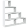 Librería divisora 4 niveles madera blanca 143,5x29x143,5 cm de , Librerías y estanterías - Ref: Foro24-857994, Precio: 82,92 ...