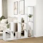 Librería divisora 4 niveles madera blanca 143,5x29x143,5 cm de , Librerías y estanterías - Ref: Foro24-857994, Precio: 76,77 ...