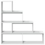 Librería divisora 4 niveles madera blanca 143,5x29x143,5 cm de , Librerías y estanterías - Ref: Foro24-857994, Precio: 82,92 ...