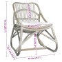 Silla de ratán lino gris en Sillones | Comprar online en Foru.es