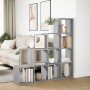 Librería divisora 4 niveles madera gris Sonoma 131,5x29x131,5cm de , Librerías y estanterías - Ref: Foro24-857972, Precio: 89...