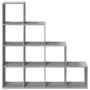 Librería divisora 4 niveles madera gris Sonoma 131,5x29x131,5cm de , Librerías y estanterías - Ref: Foro24-857972, Precio: 87...