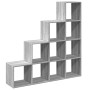 Librería divisora 4 niveles madera gris Sonoma 131,5x29x131,5cm de , Librerías y estanterías - Ref: Foro24-857972, Precio: 89...