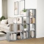 Librería divisora 4 niveles madera gris 131,5x29x131,5 cm de , Librerías y estanterías - Ref: Foro24-857970, Precio: 91,69 €,...