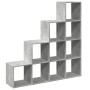 Librería divisora 4 niveles madera gris 131,5x29x131,5 cm de , Librerías y estanterías - Ref: Foro24-857970, Precio: 91,69 €,...