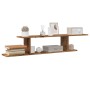 Estante de pared de TV madera ingeniería envejecida 125x18x23cm de , Estantes y estanterías - Ref: Foro24-856574, Precio: 29,...
