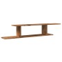 Estante de pared de TV madera ingeniería envejecida 125x18x23cm de , Estantes y estanterías - Ref: Foro24-856574, Precio: 29,...