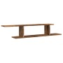 Estante de pared de TV madera ingeniería envejecida 125x18x23cm de , Estantes y estanterías - Ref: Foro24-856574, Precio: 29,...