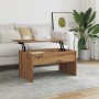 Mesa de centro madera ingeniería roble artisan 80x50,5x41,5 cm de , Mesas de centro - Ref: Foro24-856931, Precio: 84,01 €, De...