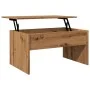 Mesa de centro madera ingeniería roble artisan 80x50,5x41,5 cm de , Mesas de centro - Ref: Foro24-856931, Precio: 82,10 €, De...