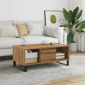 Mesa de centro madera de ingeniería roble artisan 90x50x36,5 cm de , Mesas de centro - Ref: Foro24-857341, Precio: 102,20 €, ...