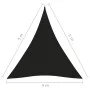Toldo de vela triangular tela Oxford negro 4x5x5 m de vidaXL, Sombrillas - Ref: Foro24-135784, Precio: 39,75 €, Descuento: %