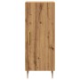 Aparador madera de ingeniería roble artisan 34,5x34x90 cm de , Aparadores - Ref: Foro24-857184, Precio: 69,87 €, Descuento: %