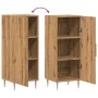 Aparador madera de ingeniería roble artisan 34,5x34x90 cm de , Aparadores - Ref: Foro24-857184, Precio: 68,81 €, Descuento: %