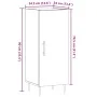 Aparador madera de ingeniería roble artisan 34,5x34x90 cm de , Aparadores - Ref: Foro24-857184, Precio: 68,81 €, Descuento: %