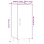 Aparador madera de ingeniería roble artisan 34,5x34x90 cm de , Aparadores - Ref: Foro24-857184, Precio: 69,87 €, Descuento: %