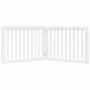 Puerta para perros plegable 2 paneles madera álamo blanca 160cm de , Casetas y cercados para perros - Ref: Foro24-352248, Pre...