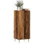 Aparador de madera de ingeniería envejecida 34,5x34x90 cm de , Aparadores - Ref: Foro24-857183, Precio: 65,19 €, Descuento: %